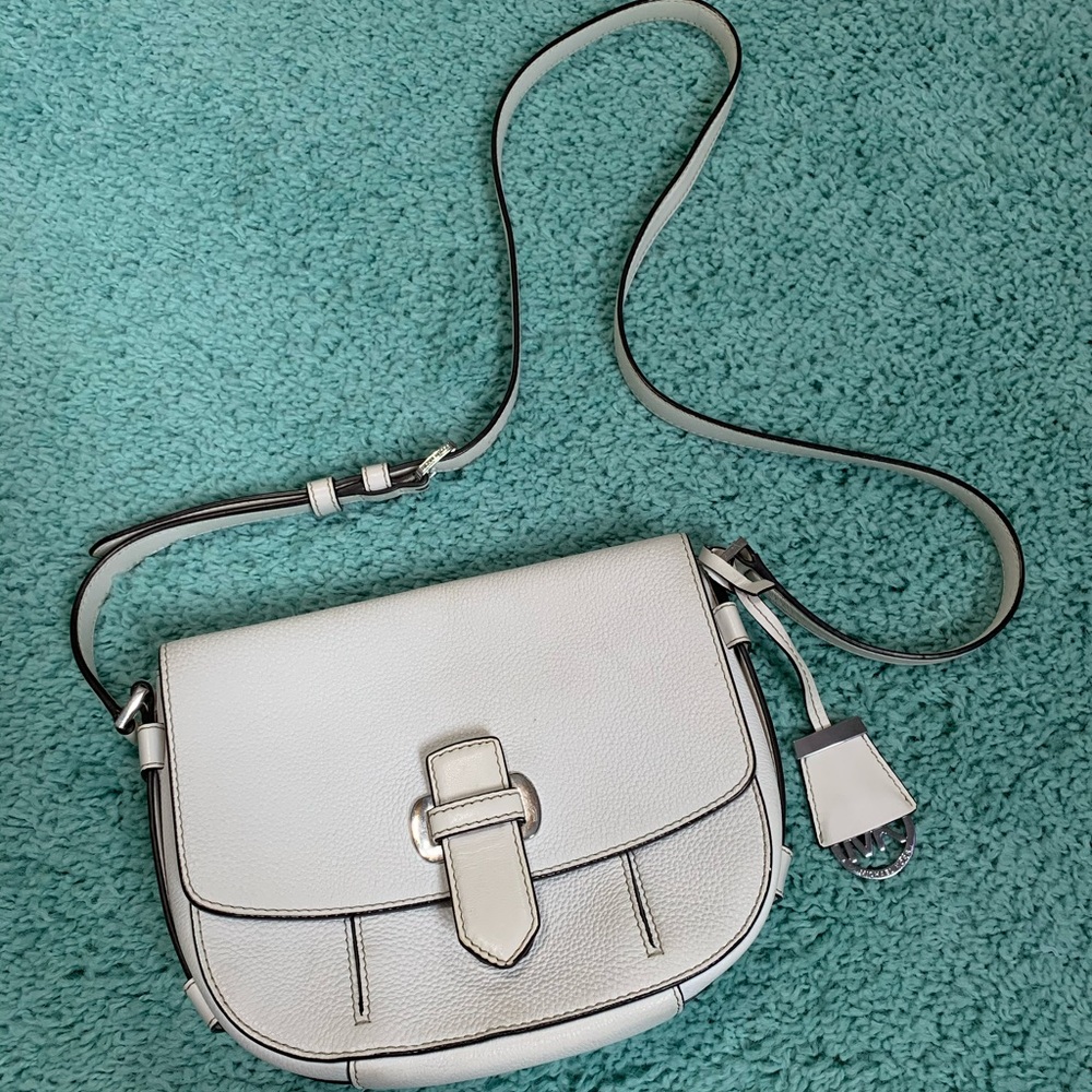 White MK Crossbody Purse